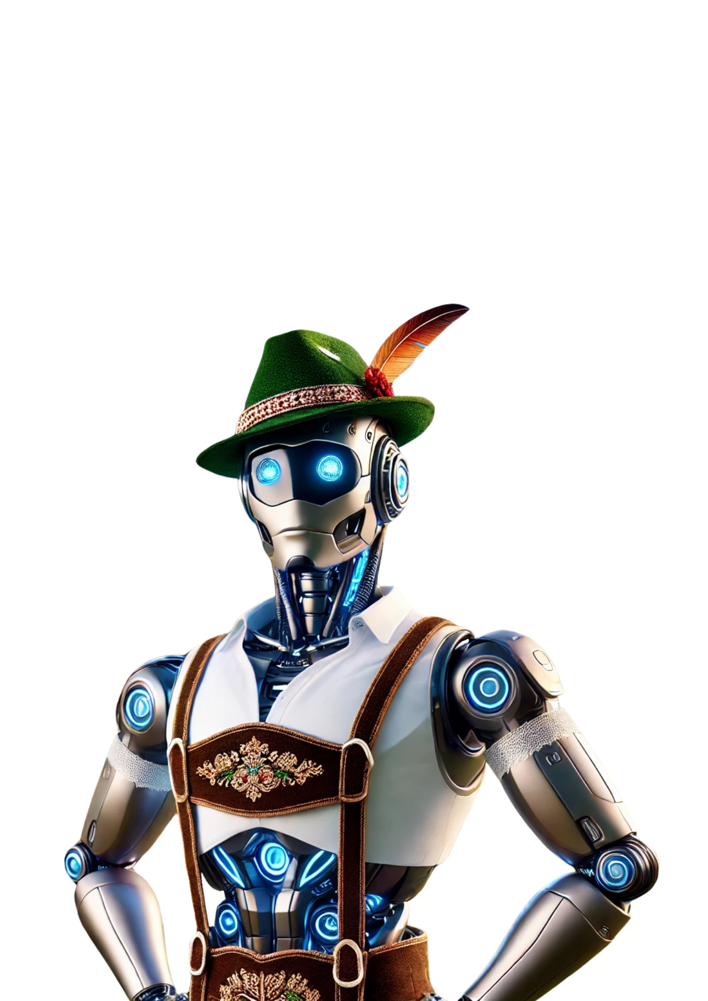 Bavarian Robot Mascot